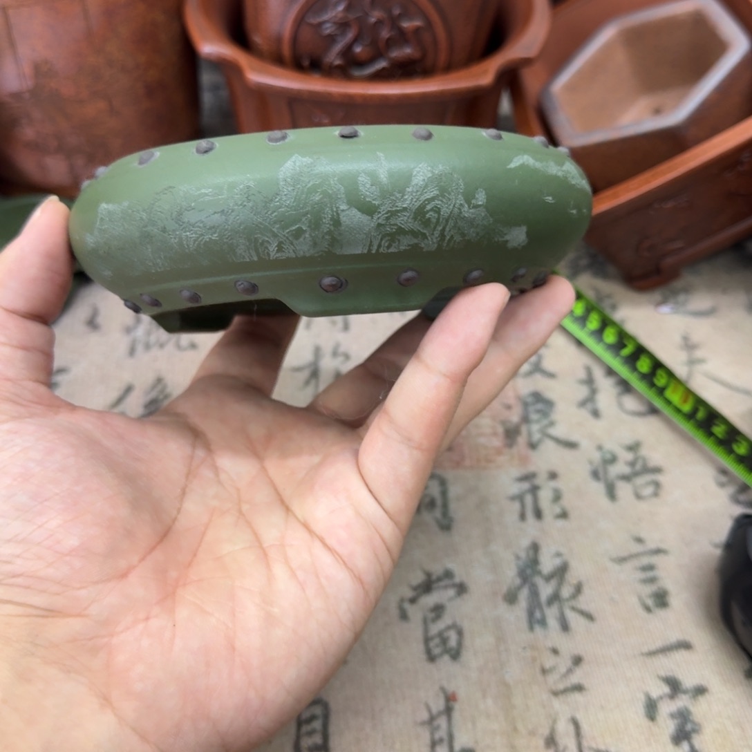 紫砂花盆10.5x3内经紫砂花盆
