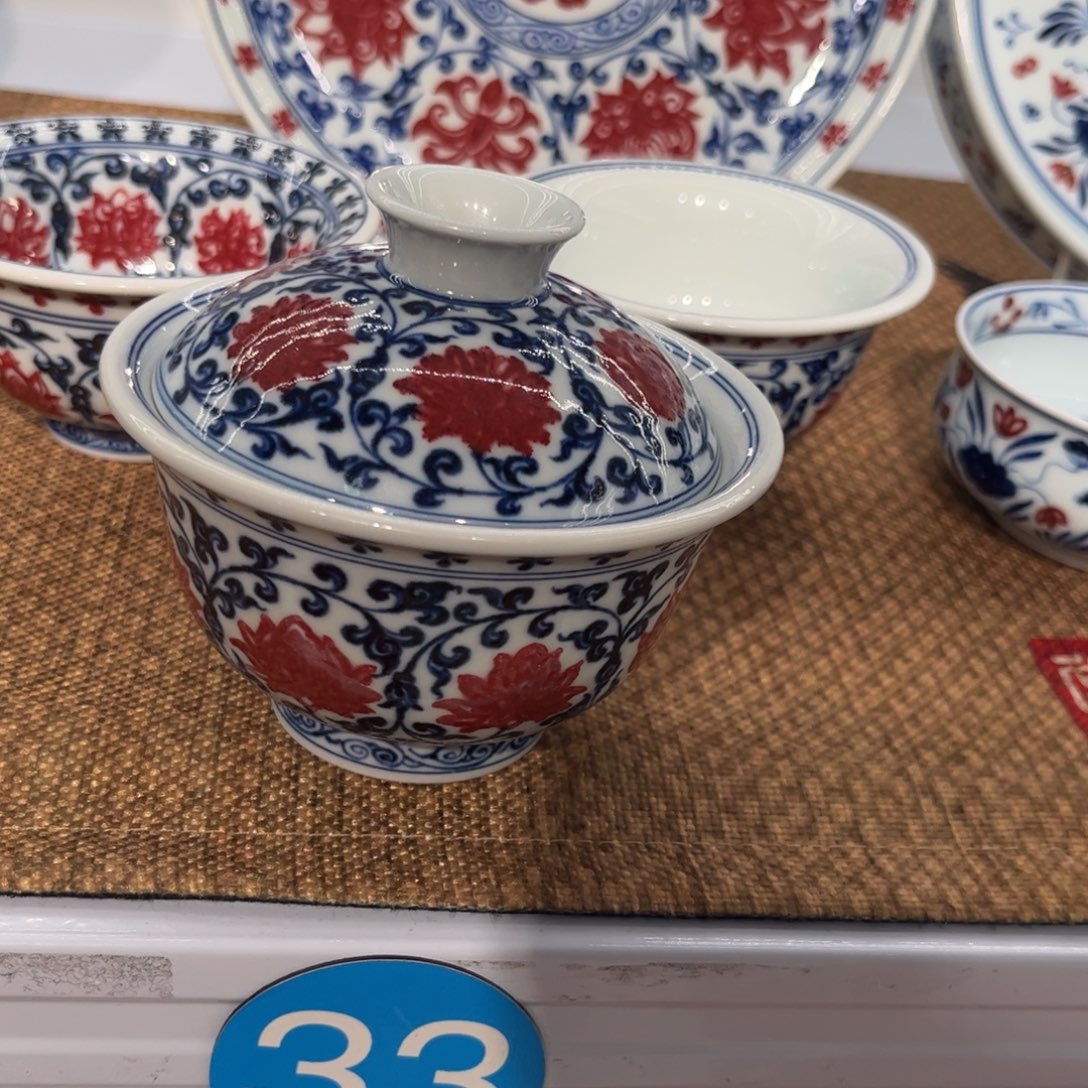 少***嘛盖碗手工手绘盖碗