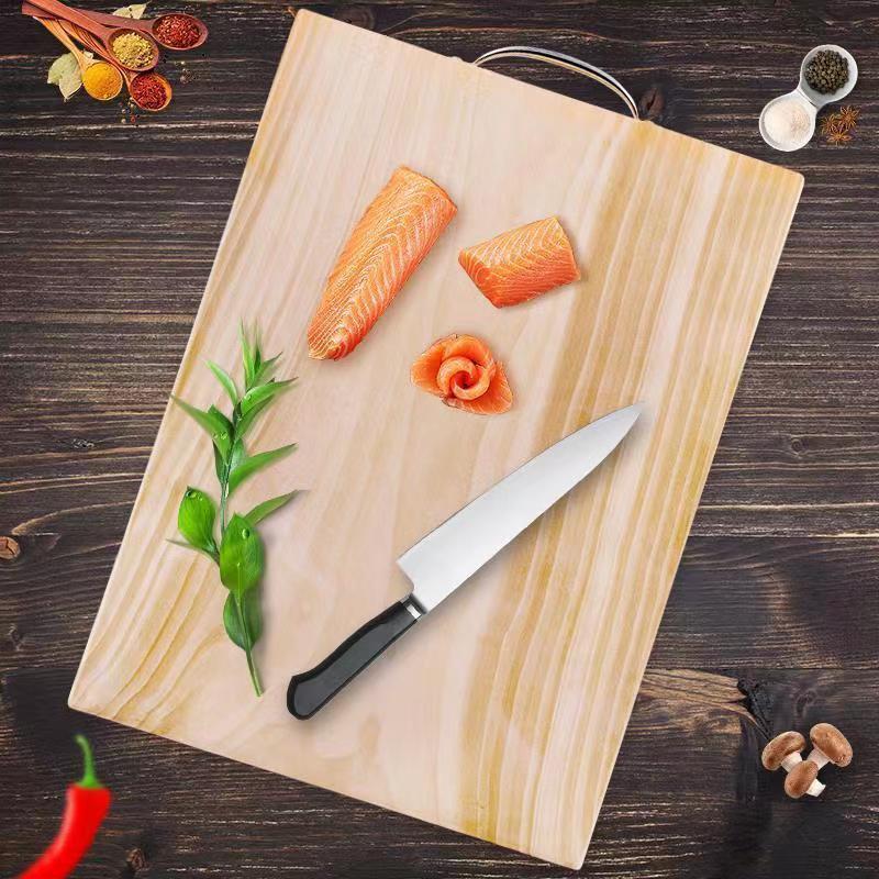 家用防霉长方形菜板切水果加厚厨房必备砧板切菜板银杏实木原木