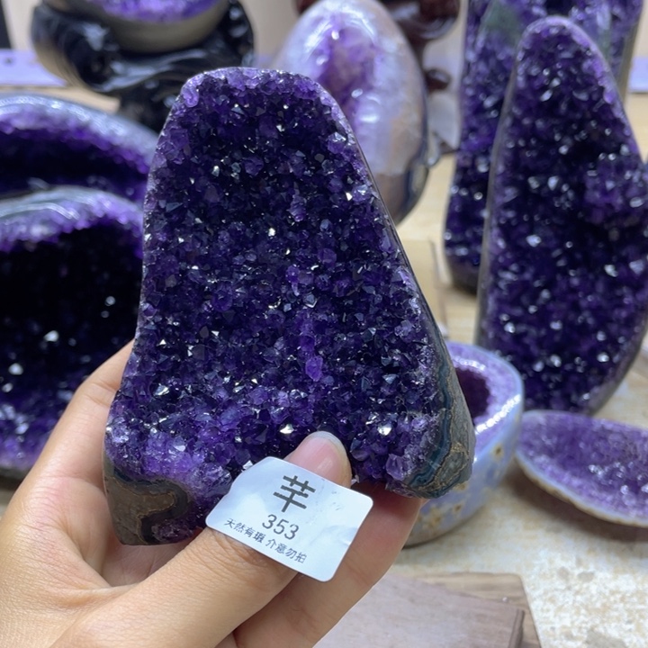 未镶嵌珠宝半成品紫晶