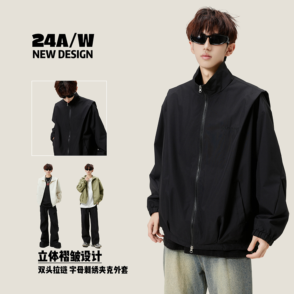 户外机能风立领秋季夹克休闲风夹克外套