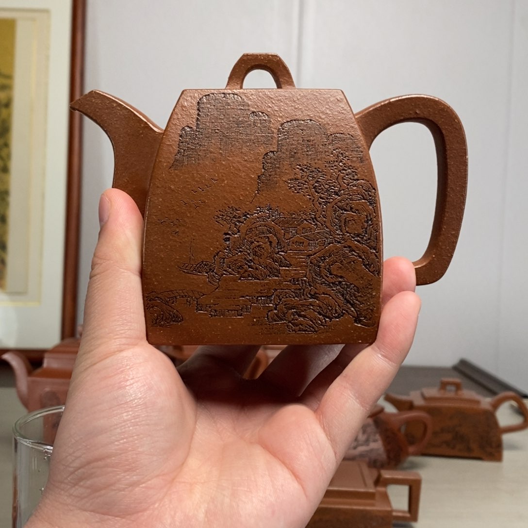 紫砂茶壶原矿泥料传统工艺制作