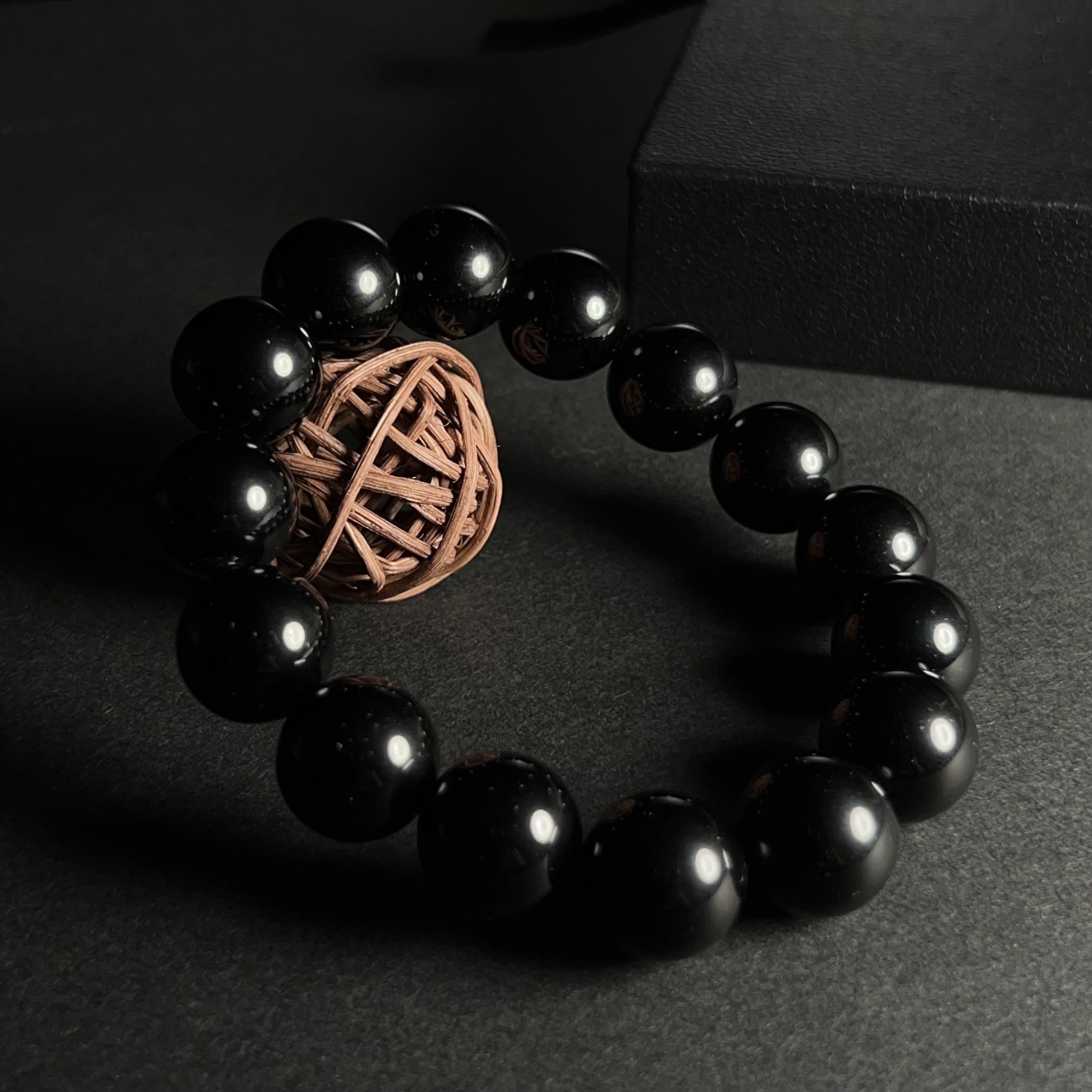 黑曜石14Mn男士款百搭时简约素圈