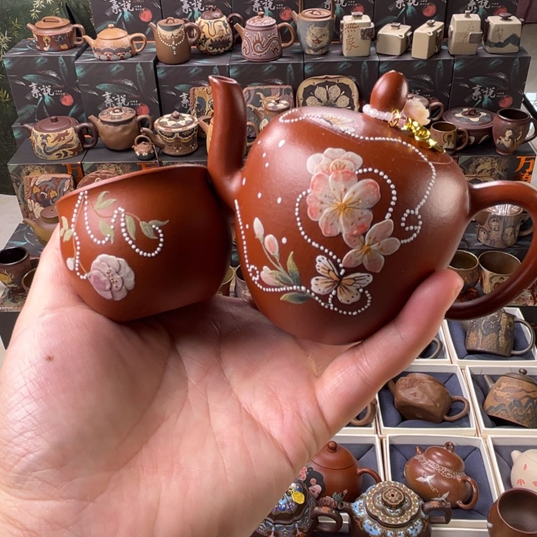 茶壶紫砂170cc一壶一杯