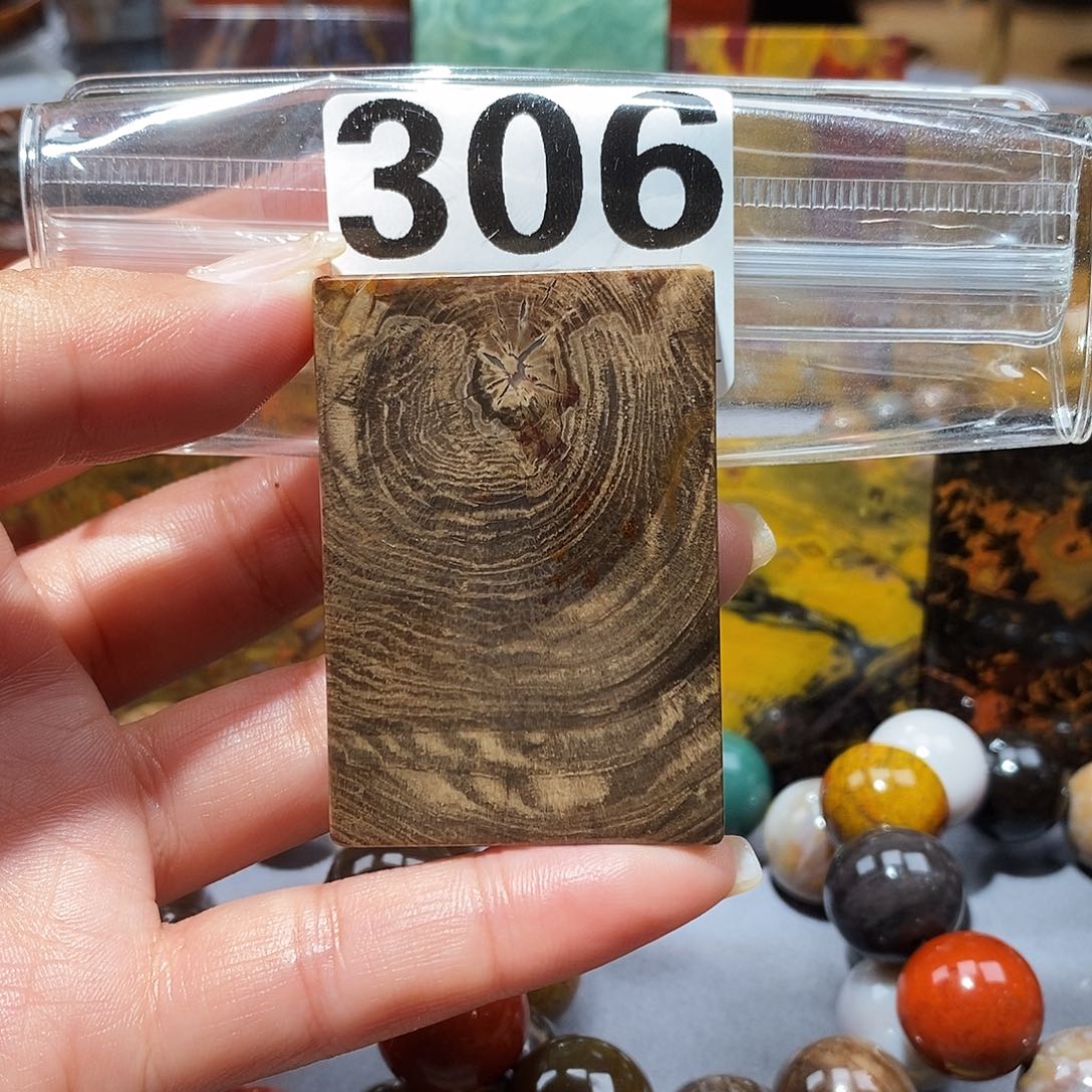 未镶嵌天然北票硅化玉吊坠硅化玉