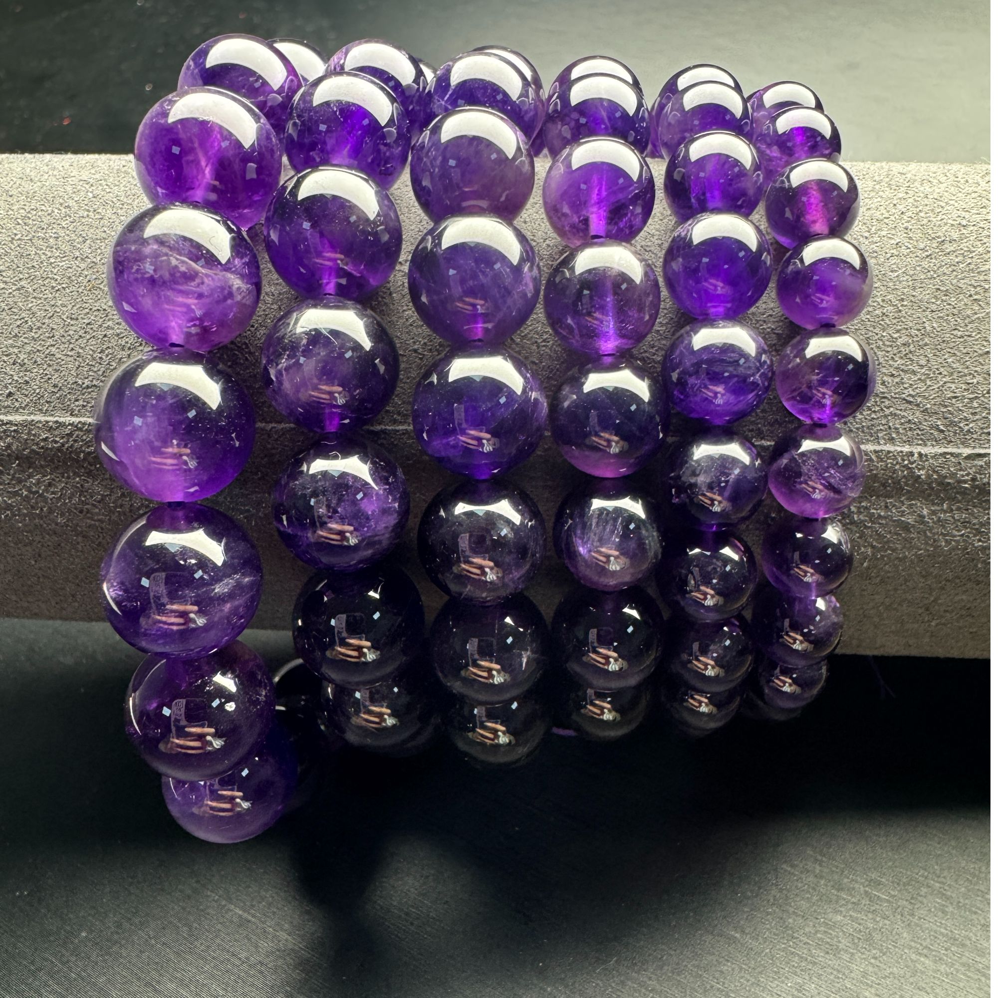 ZBG1330乌拉圭紫水晶单圈手串(天然珠宝多样性发其一）