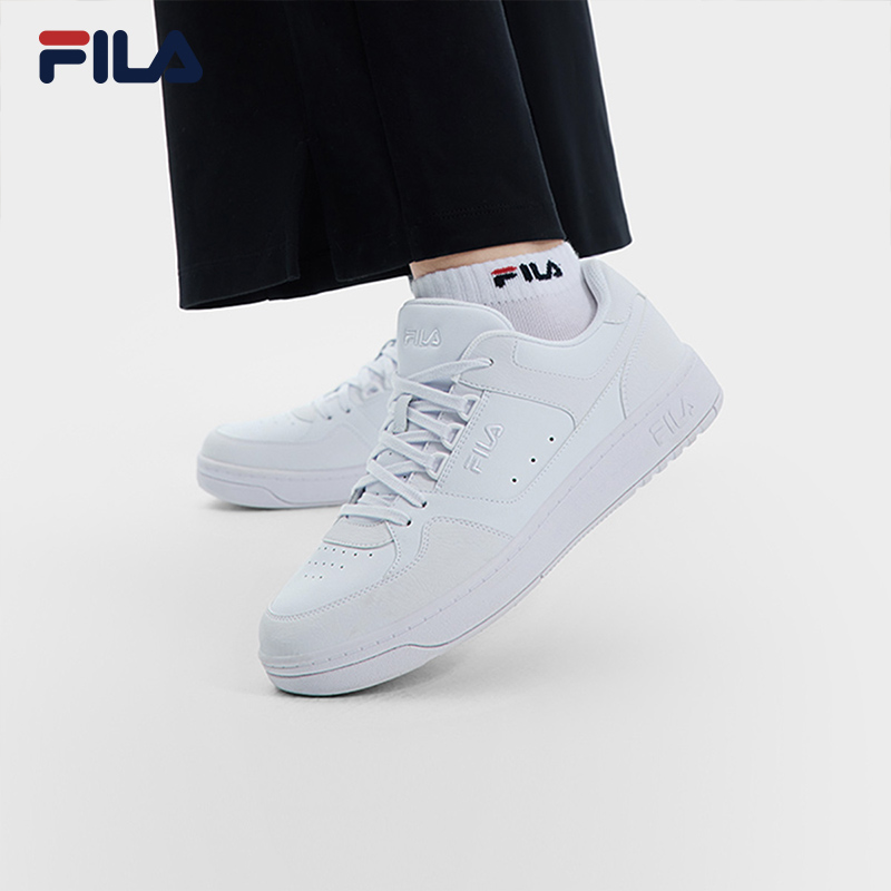 Fila/斐乐女鞋【圆盾鞋】新款百搭透气经典低帮复古板鞋F12W512210F
