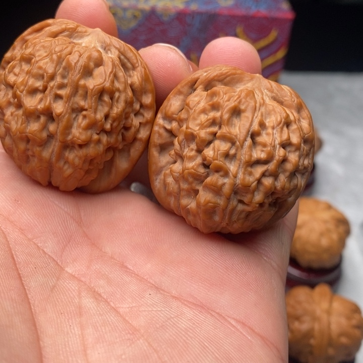 把件文玩核桃40全品莲花