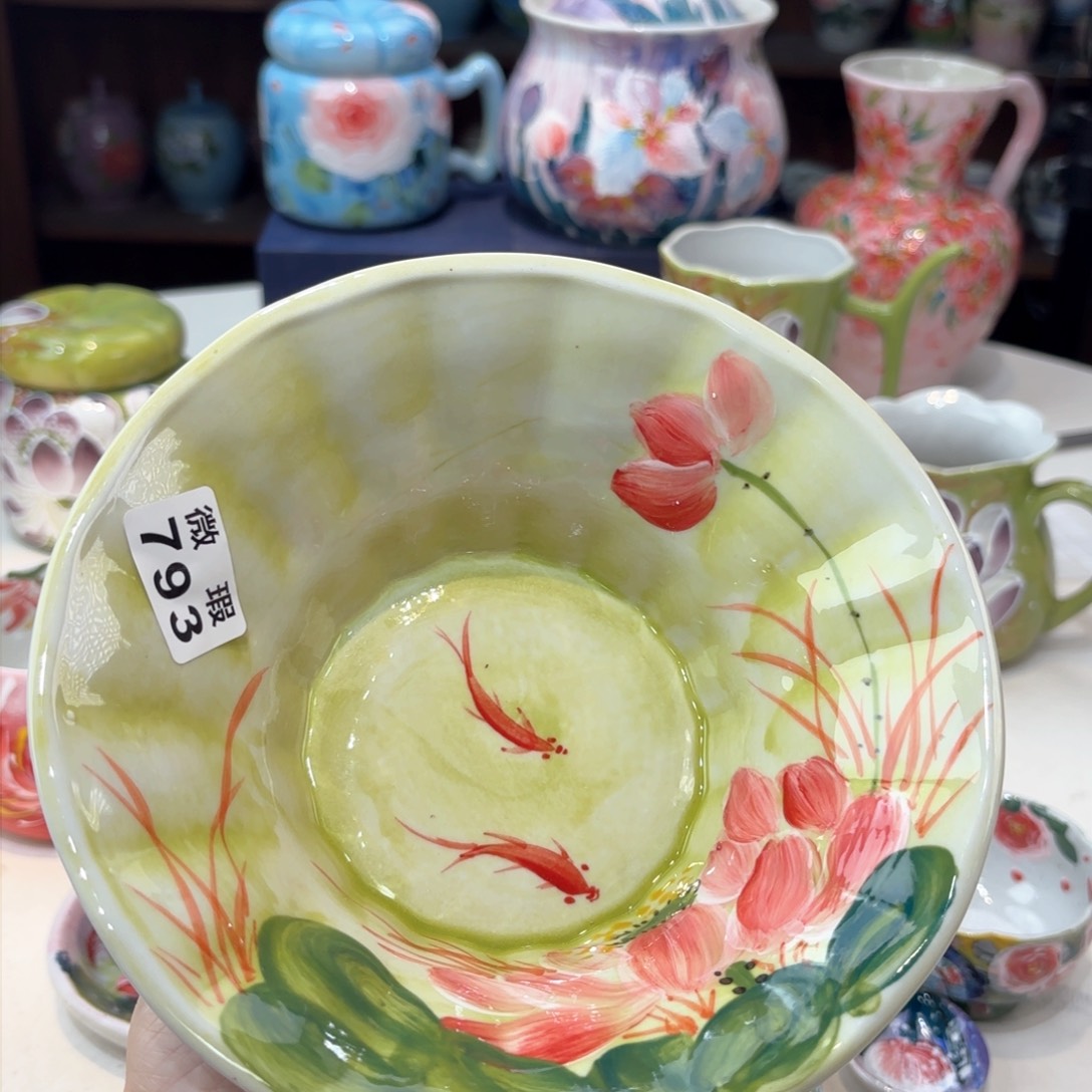 景德镇手绘高温釉下彩陶瓷茶具