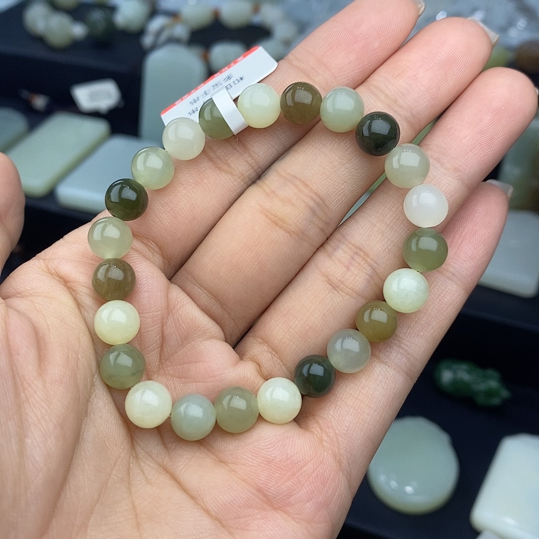 和田玉未镶嵌手链