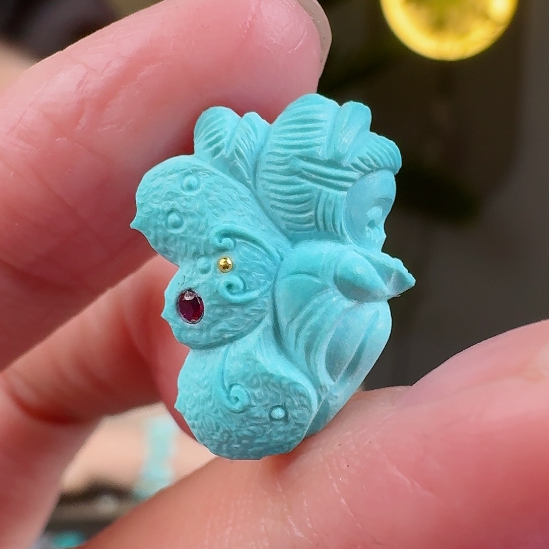 绿松石珠宝奇石未镶嵌