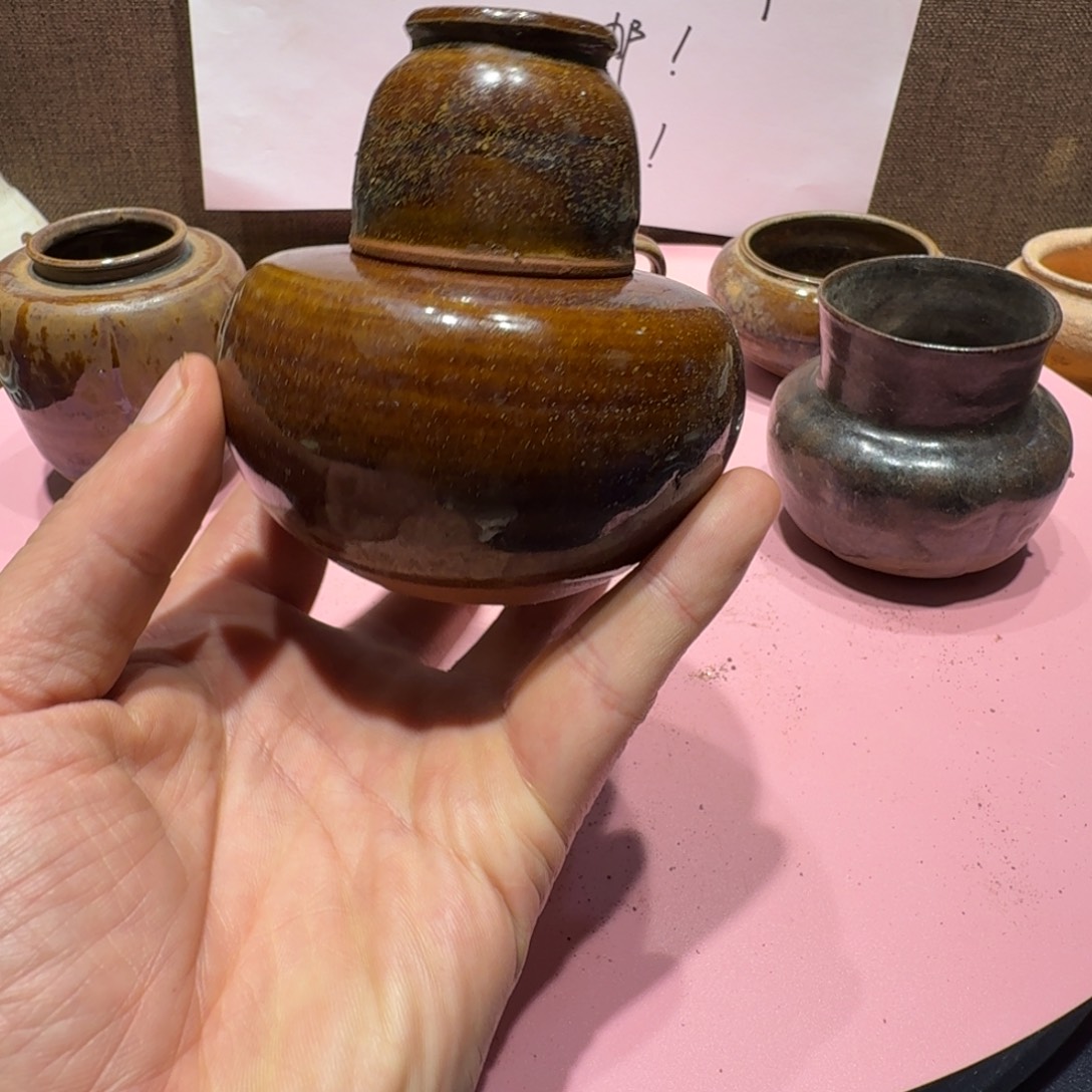 胖***子陶其他漂亮的小瓷瓶子