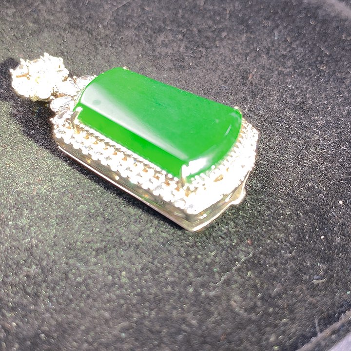 【闪购商品】翡翠银S925镶嵌颈饰翡翠