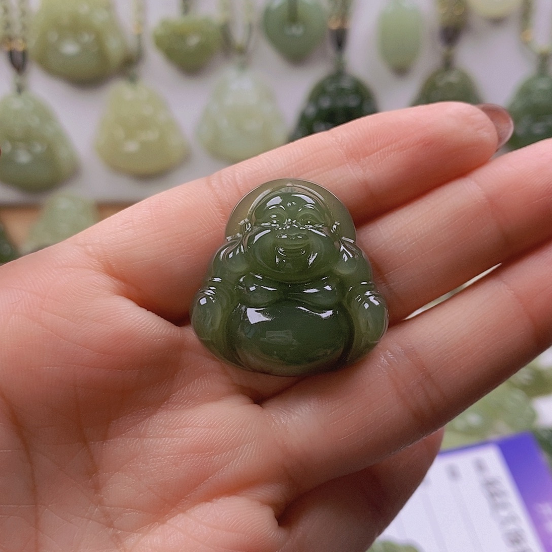 海***猫和田玉未镶嵌颈饰