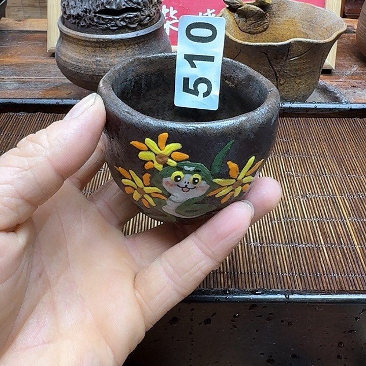 纯手工制作粗陶茶具