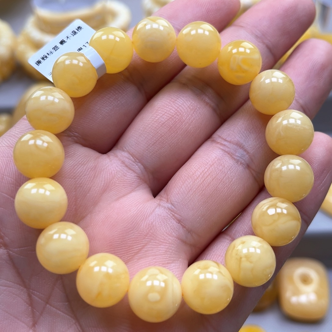 琥珀手链未镶嵌手串