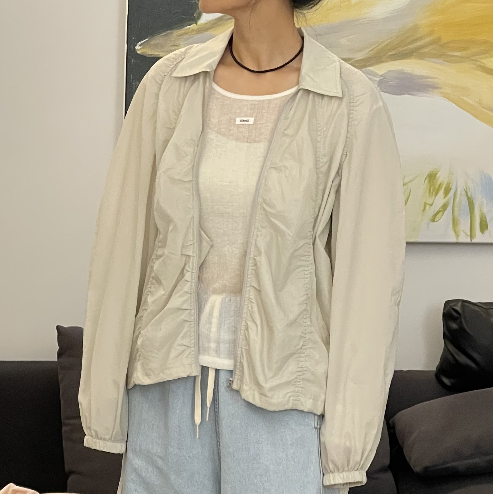 hg短外套百搭上衣防晒女运动透气运动风薄款时尚夏季防晒衣no退换