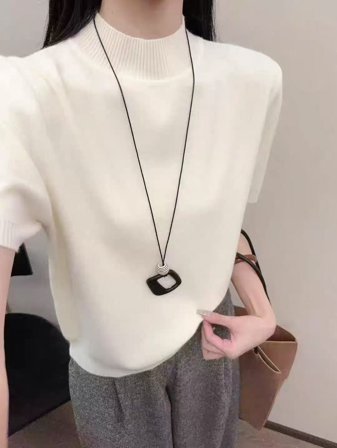 HX深圳南油新款针织半袖【0167】