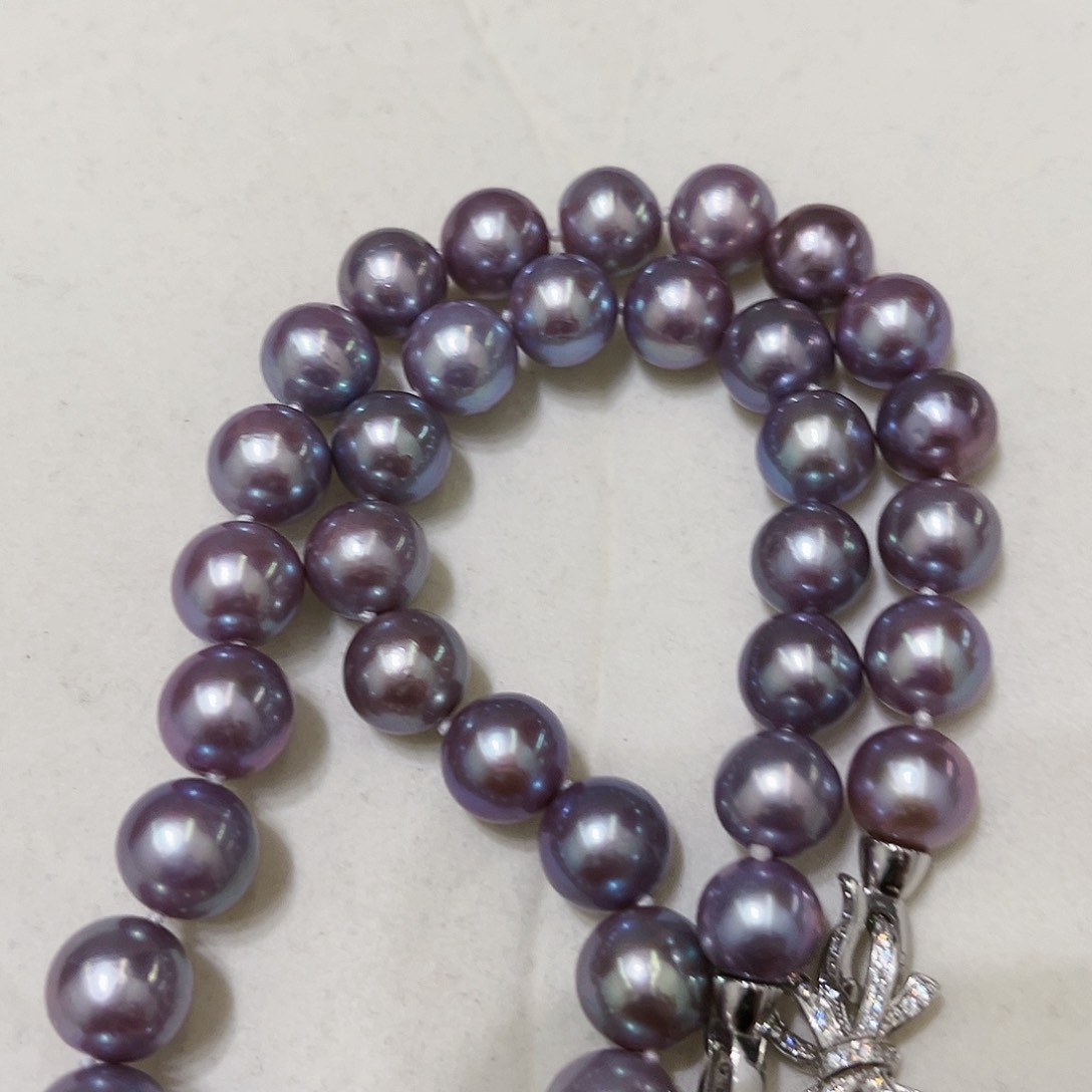 淡水珍珠颈饰银S925镶嵌