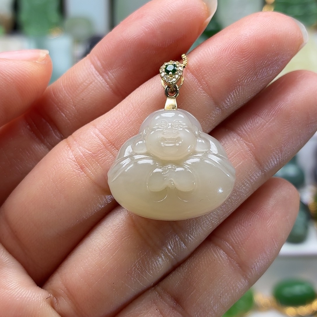 和田玉银S925镶嵌颈饰福利