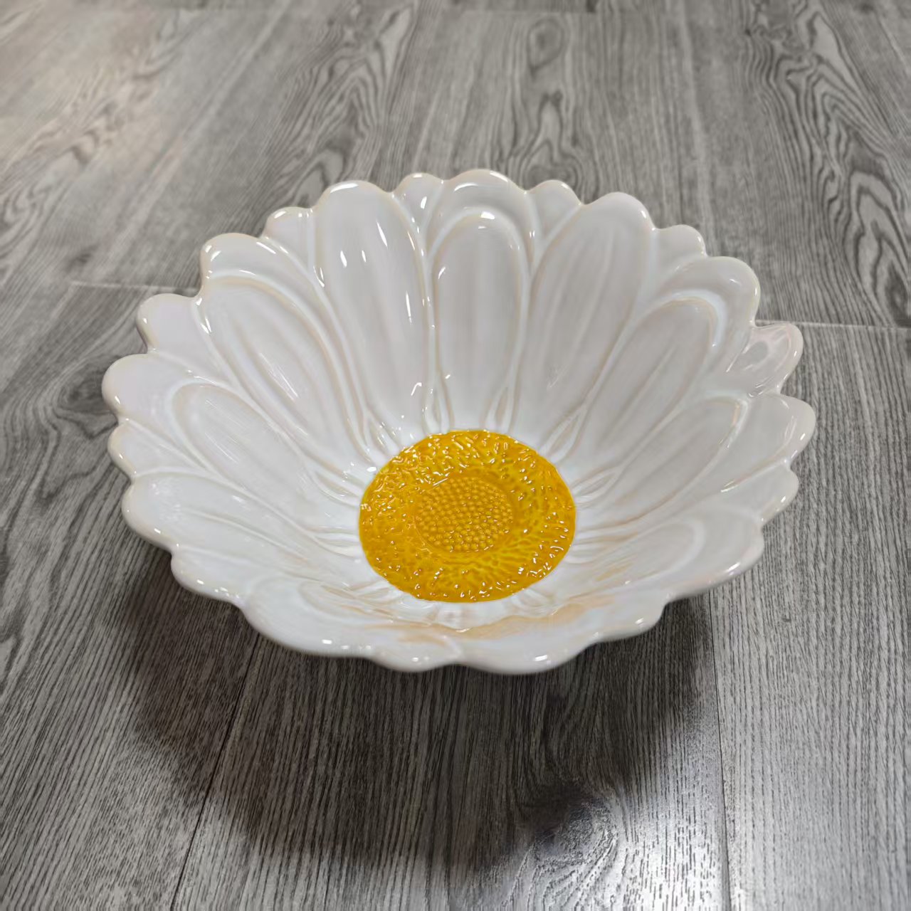 向日葵陶瓷大汤碗手绘面碗