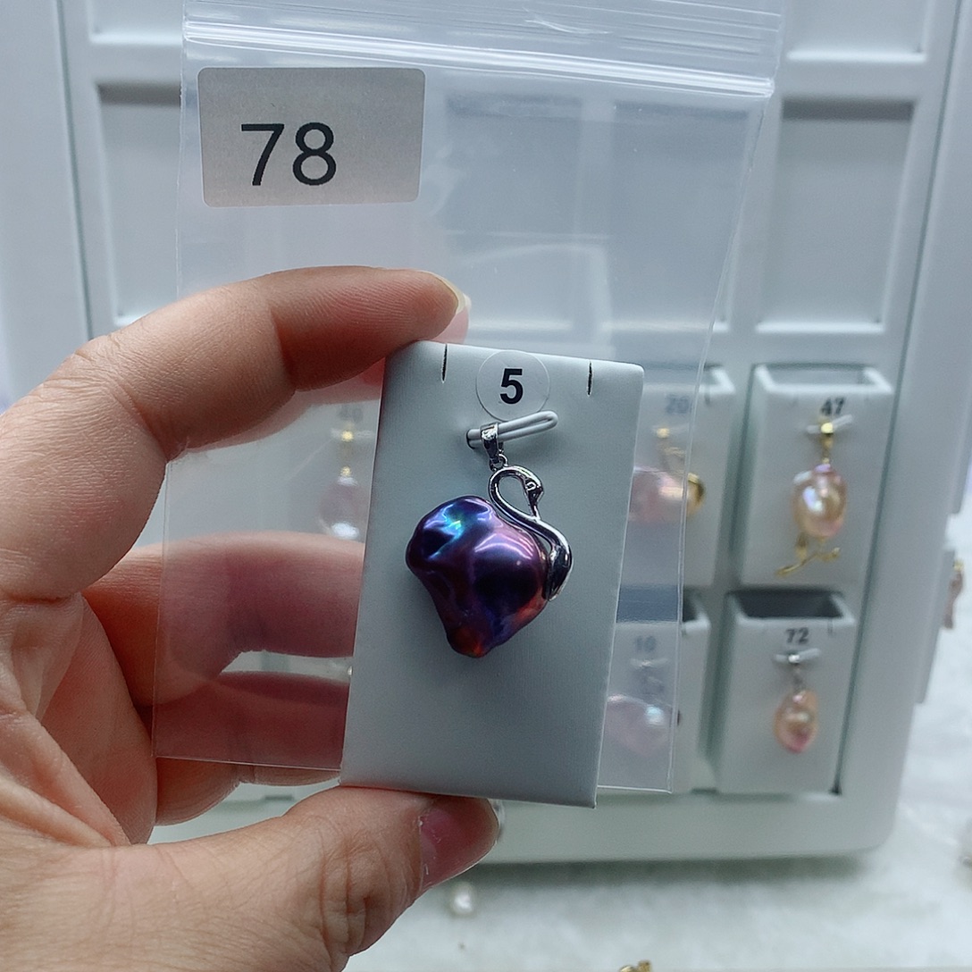 淡水珍珠吊坠(不含链)合金