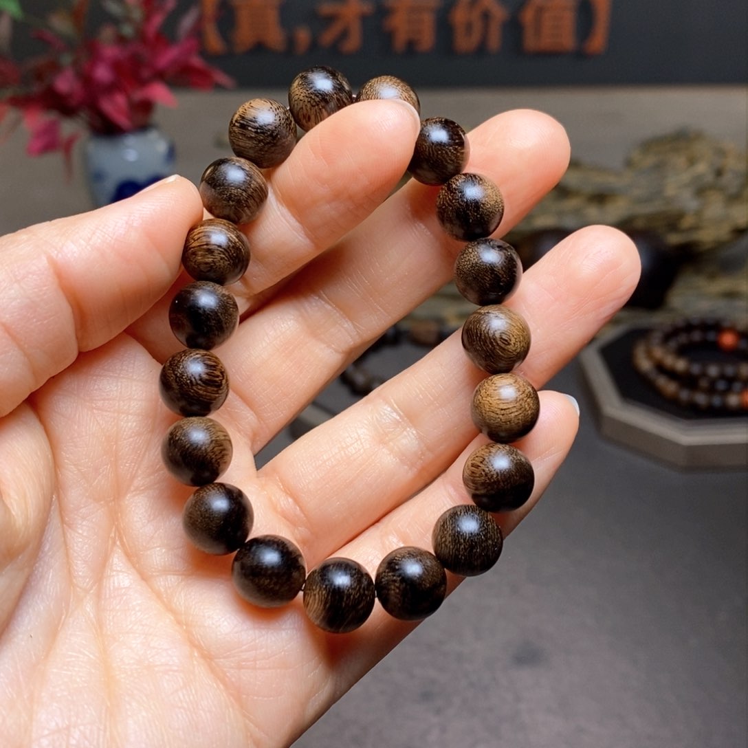 沉香手串越南芽庄黄棋楠瘤疤1.0