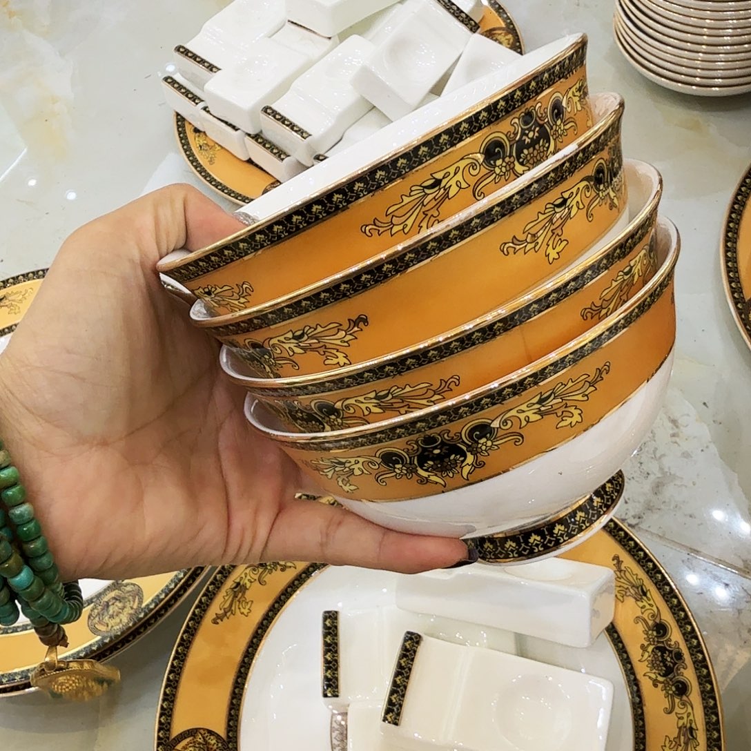 T***艳瓷片骨瓷餐具高骨餐具高温陶瓷