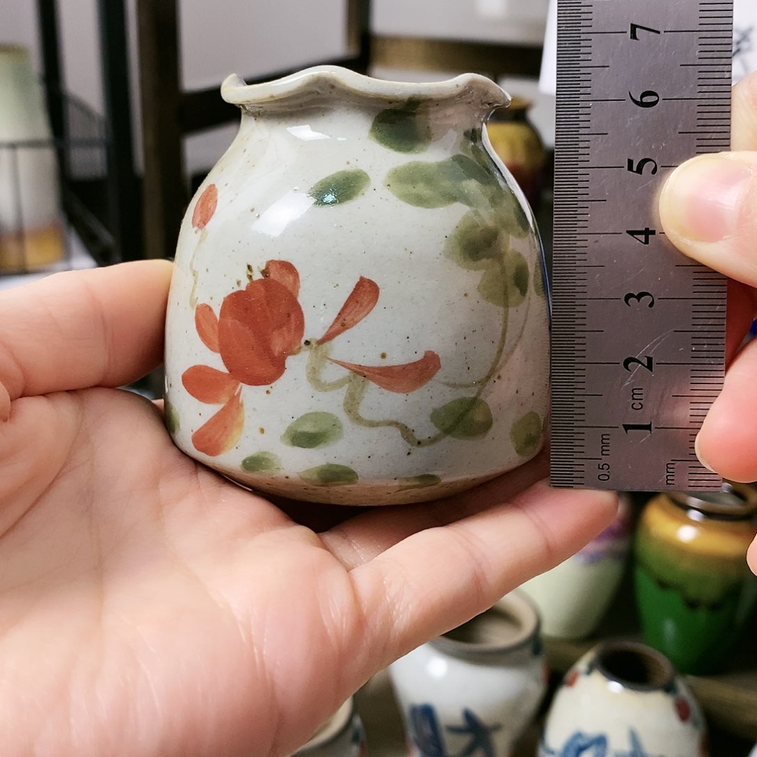 摆件景德镇高温陶瓷小花瓶