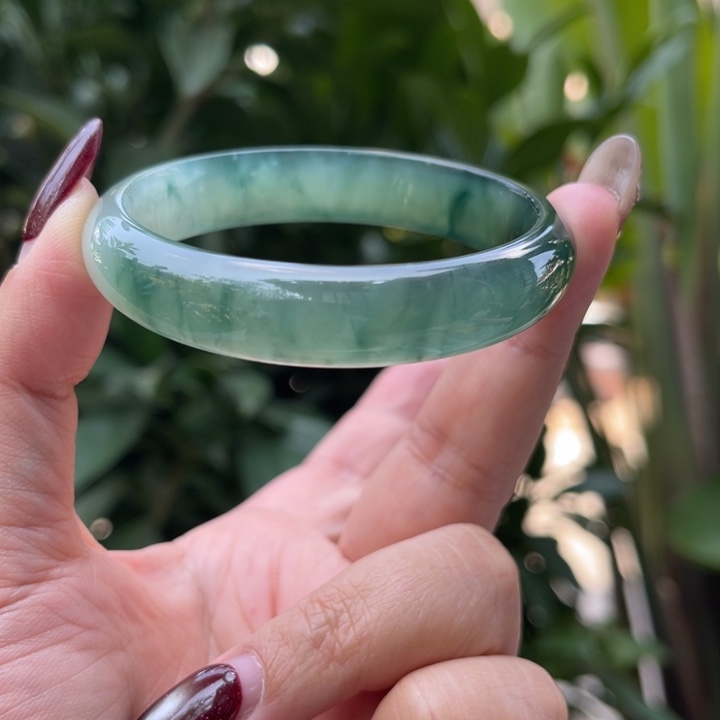 【闪购商品】翡翠手镯未镶嵌54.5 正圈