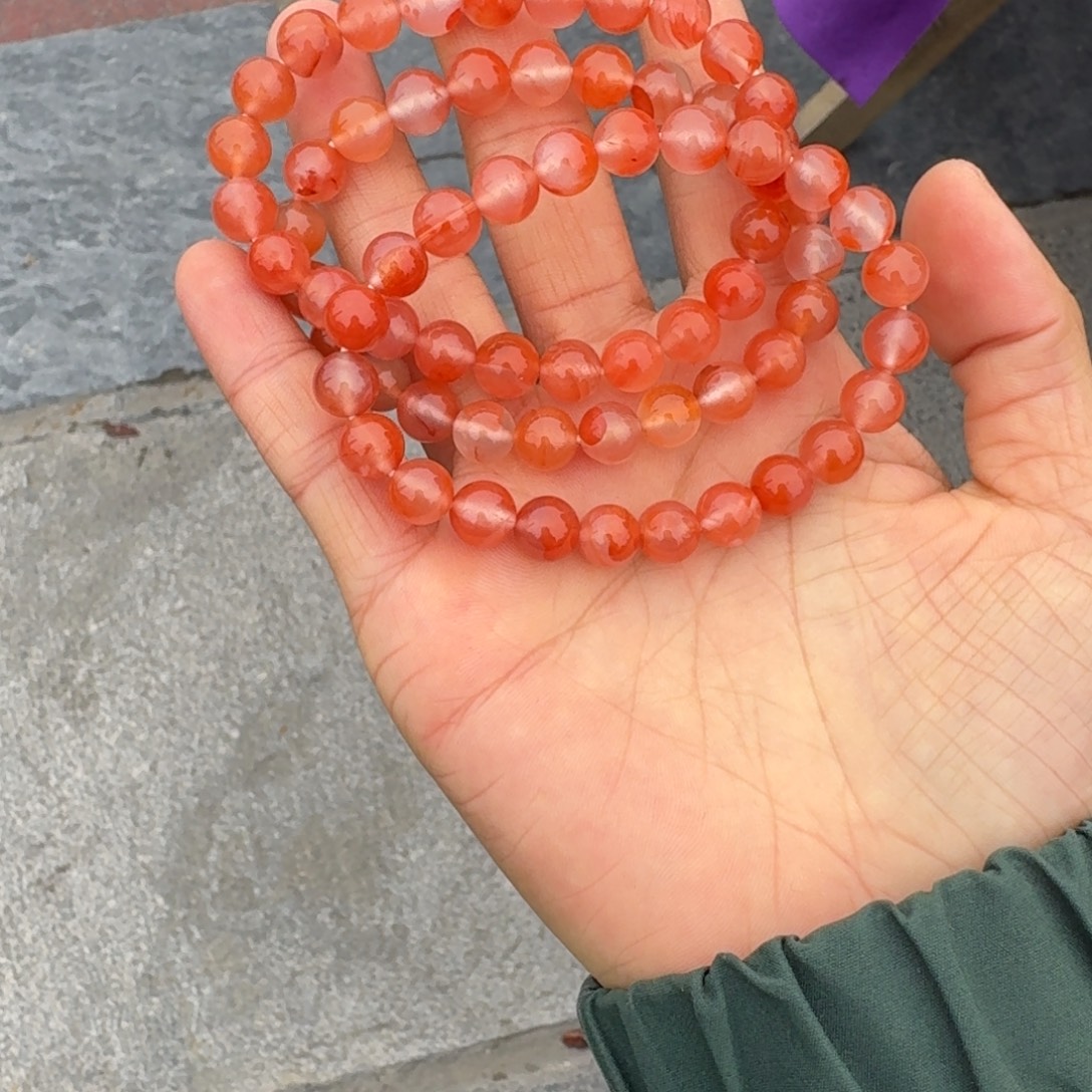 南红玛瑙未镶嵌手串
