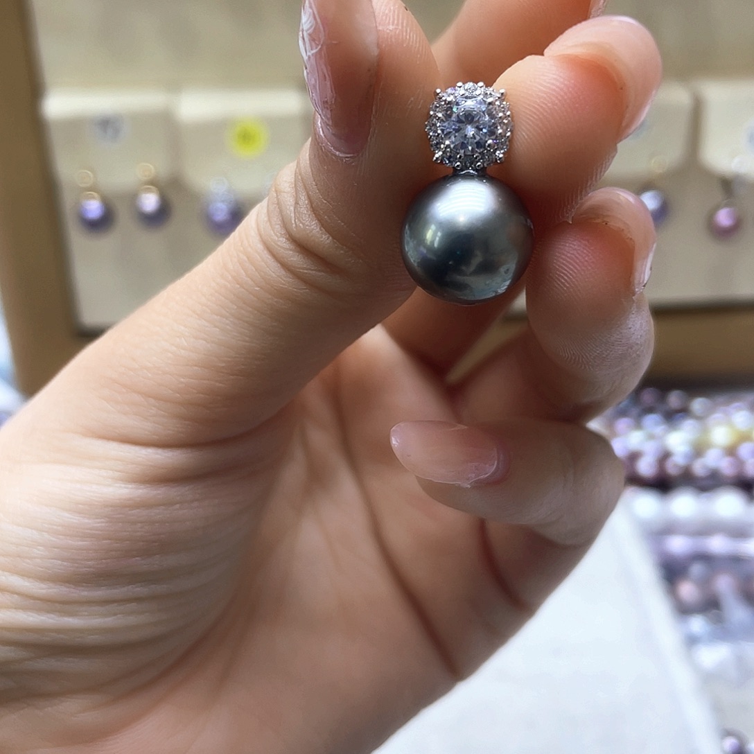 海水珍珠颈饰银S925镶嵌