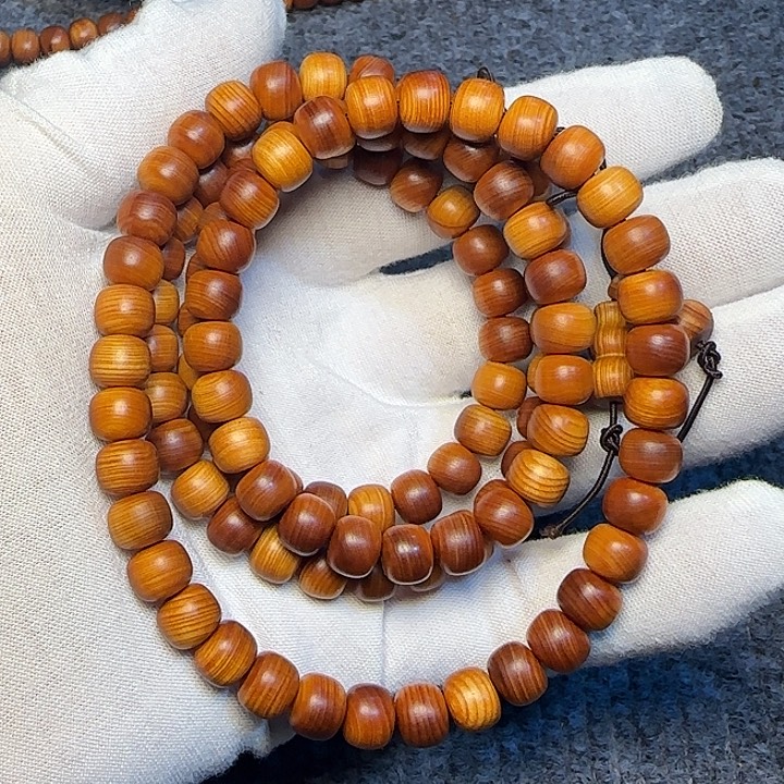 柏木（崖柏）全陈化老料把件串