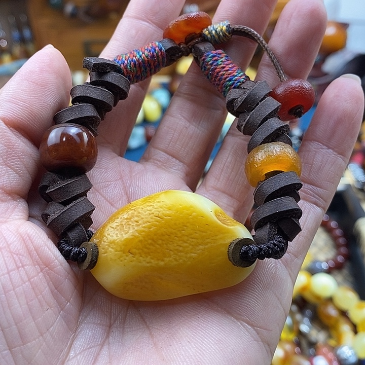 蜜蜡未镶嵌手链手链