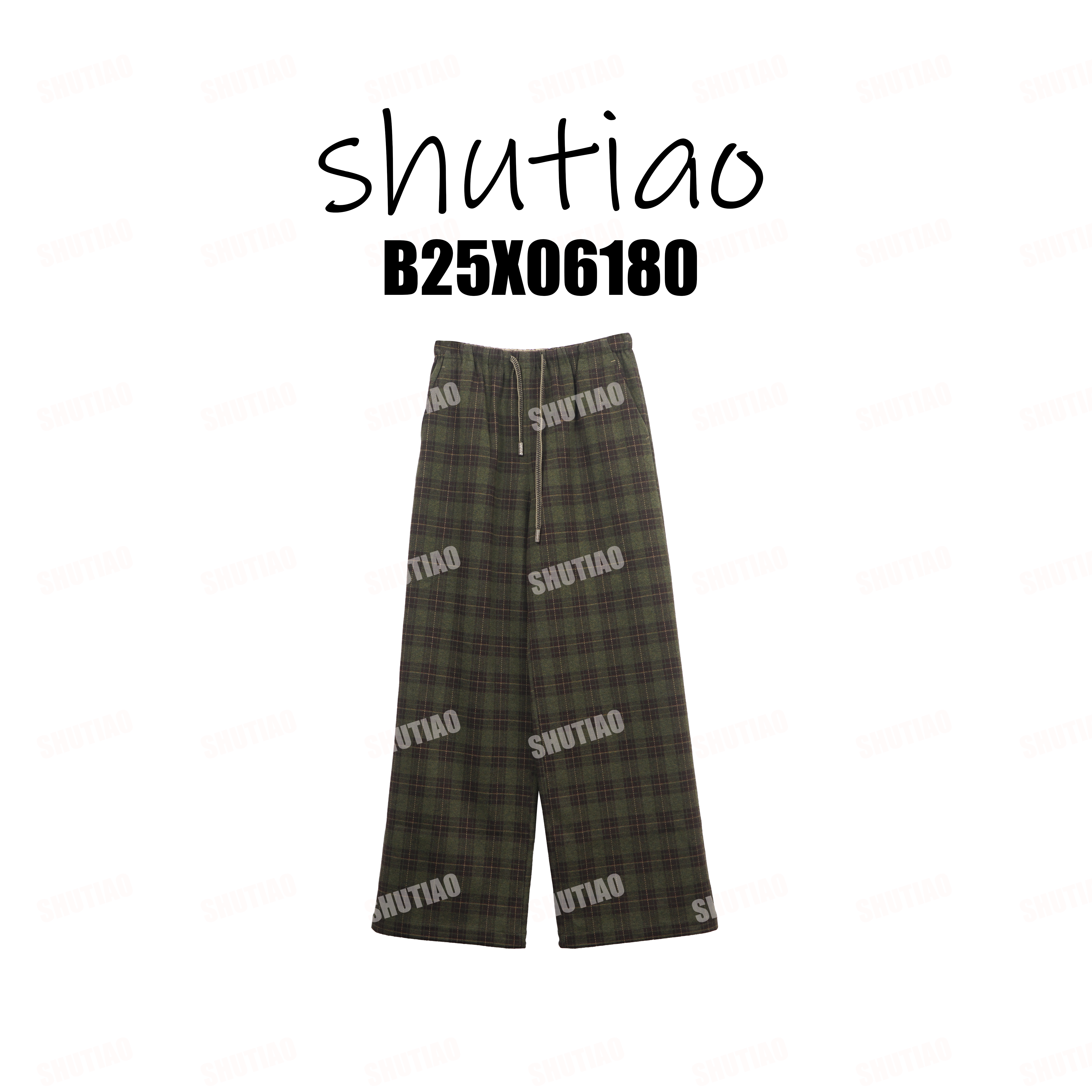 【SHUTIAO】2025冬季：新款小众设计款裤子B25X06180