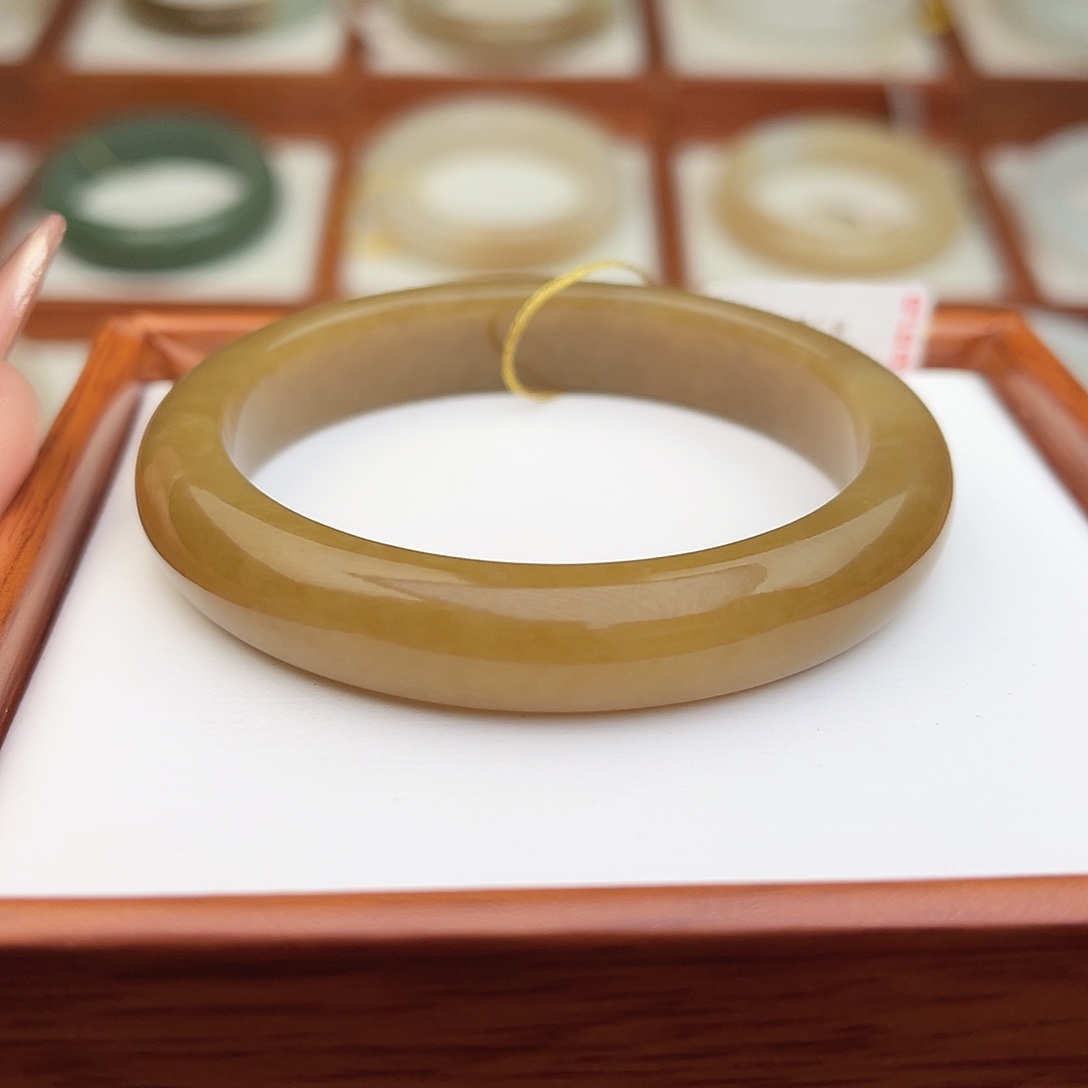 和田玉未镶嵌手镯53.3