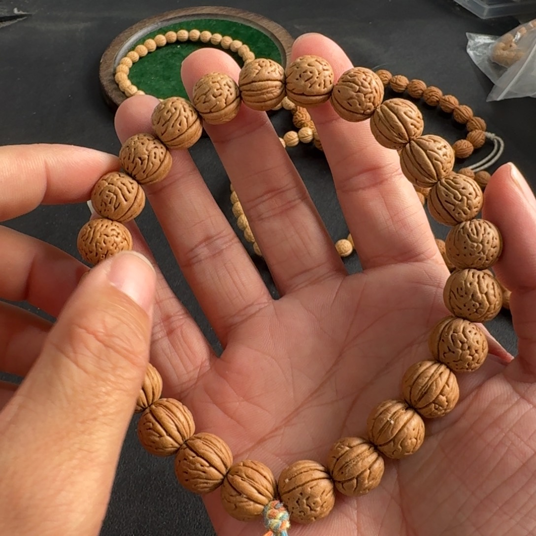 无***极小桃核手串88手串