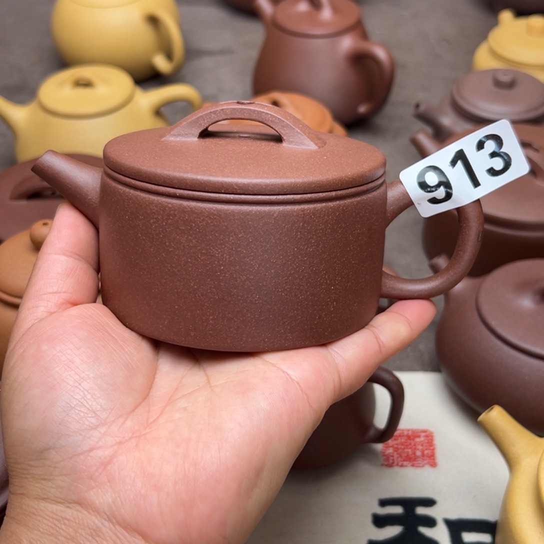 紫砂茶壶紫泥半手工220cc左右