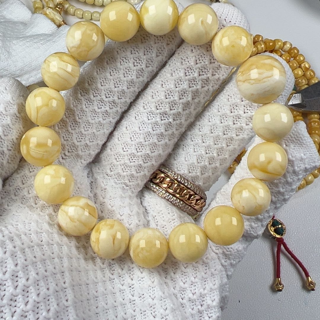 琥珀颈饰未镶嵌13