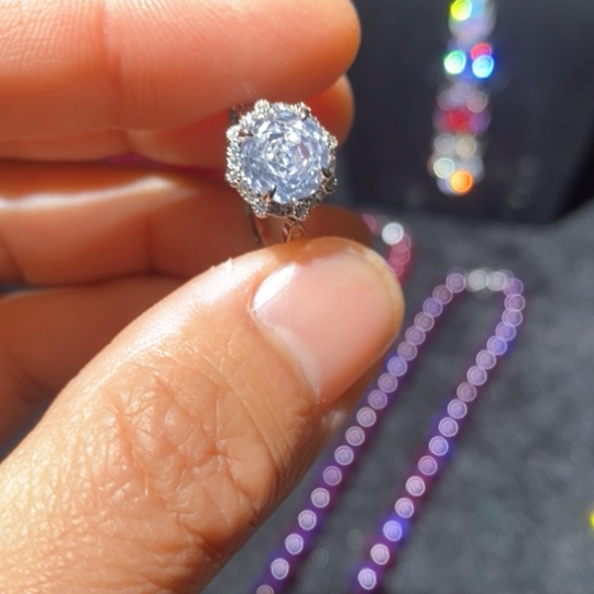 红宝石戒指银S925镶嵌