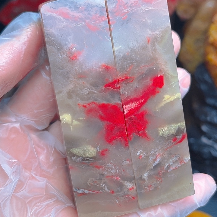 巴林鸡血石小****觉巴林鸡血石精品印章