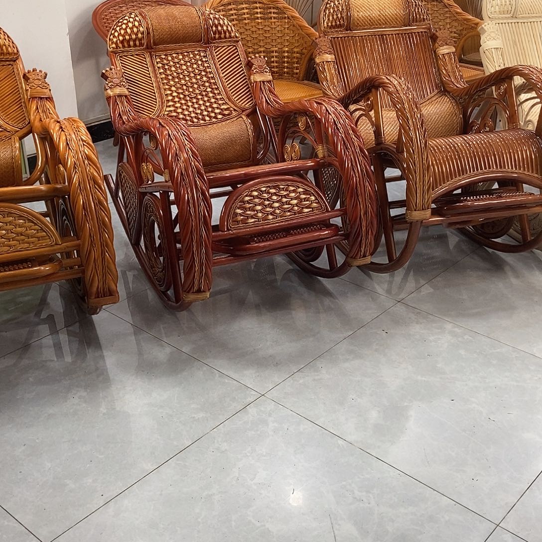 梁***物藤藤王阁特大号摇椅