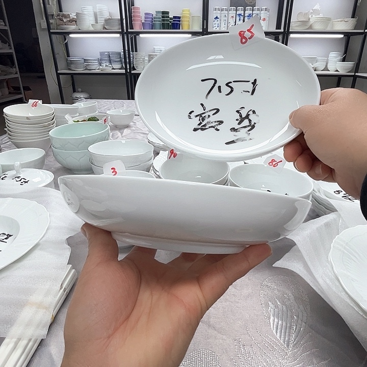 碗85号，高白泥，陶瓷碗盘，破损包赔