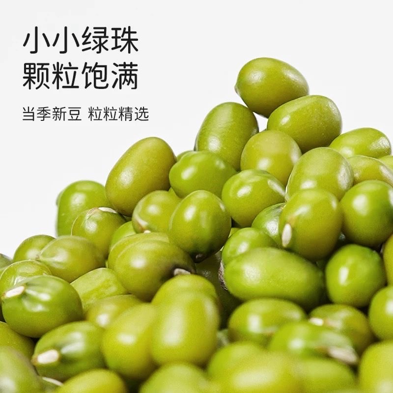 当季新绿豆东北黑龙江当季绿豆出沙五谷杂粮消暑绿豆汤可发绿豆芽