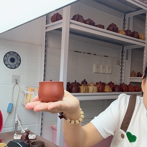 茶案朱泥主人杯主人杯