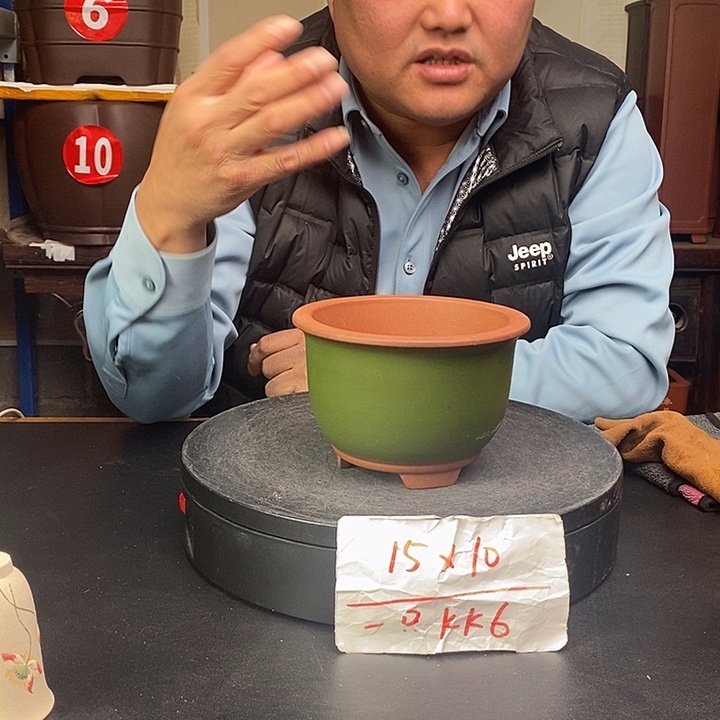 紫砂花盆货号一只KK6