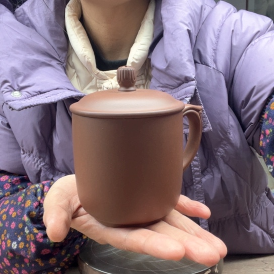 紫砂茶壶底槽清盖杯