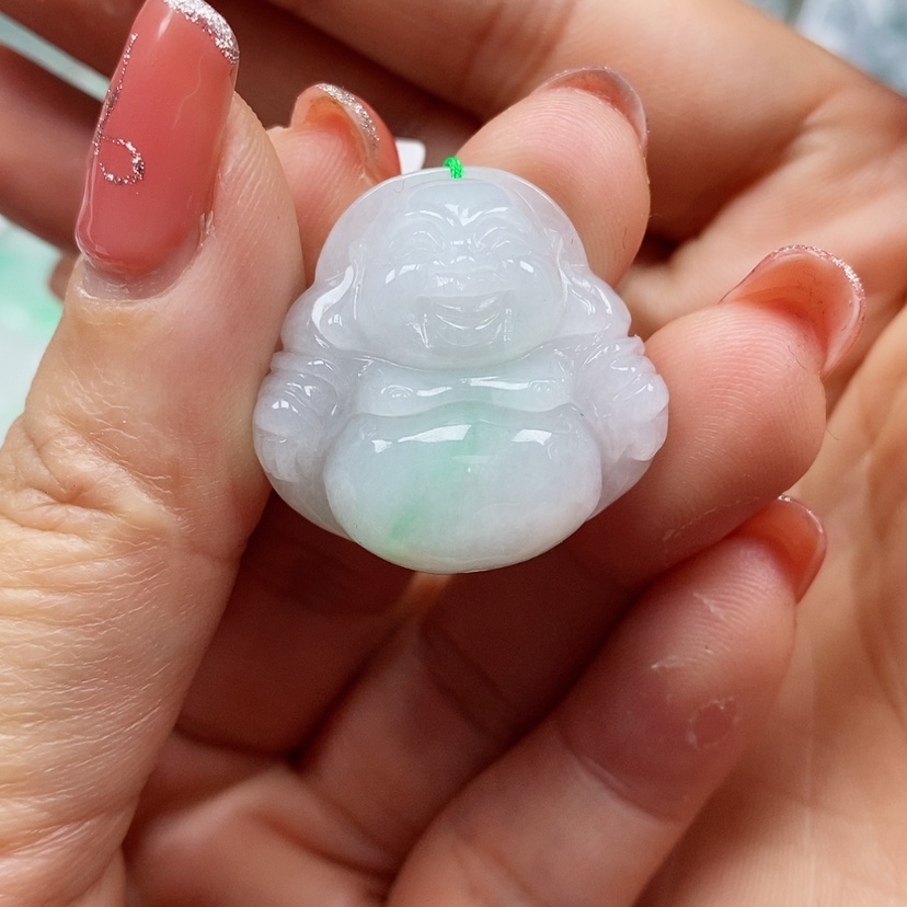 【闪购商品】翡翠颈饰未镶嵌天然翡翠A货佛公