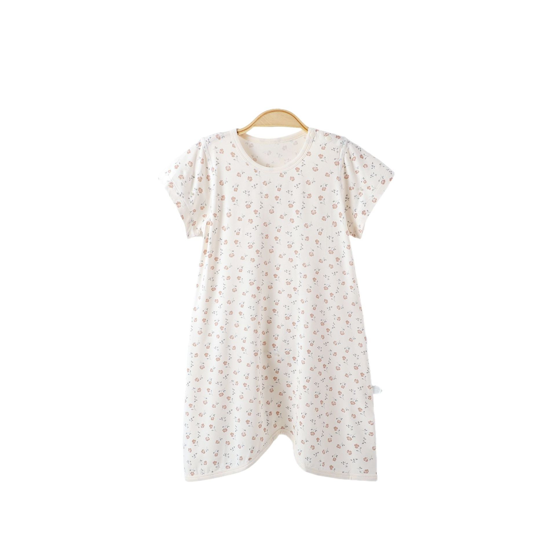 012-莫代尔短袖睡袍