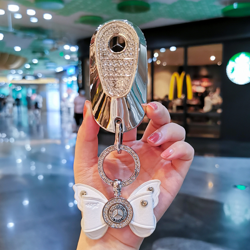 奔驰C260L精致纹理钥匙套C200L新GLC300LC260L包S级S480车eqe女性